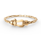GlowFORCE LARGE HORSESHOE CLASP  METAL BRACELET