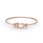 GlowFORCE  HORSESHOE  DIAMOND TENNIS BRACELET