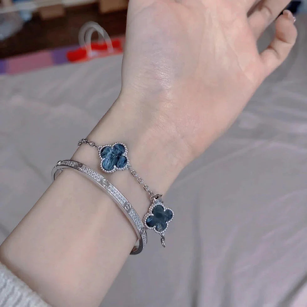 [Glow Jewelry]CLOVER 5 MOTIF PIETERSITE BRACELET COLLECTION