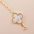 [Glow]New CLOVER WHITE PEARL MOP 5 MOTIF BRACELET COLLECTION