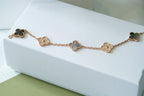 [Glow]New  CLOVER 5 MOTIF GRAY MOP BRACELET COLLECTION