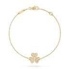 GlowFRIVOLE GOLD FLOWER DIAMOND BRACELET