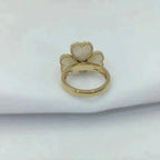 GlowSWEET CLOVER WHITE MOP RING