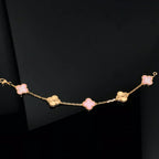 [Glow Jewelry] CLOVER 5 MOTIFS  PINK MOP BRACELET COLLECTION