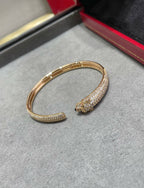 GlowPANTHERE FULL DIAMOND OPEN BRACELET